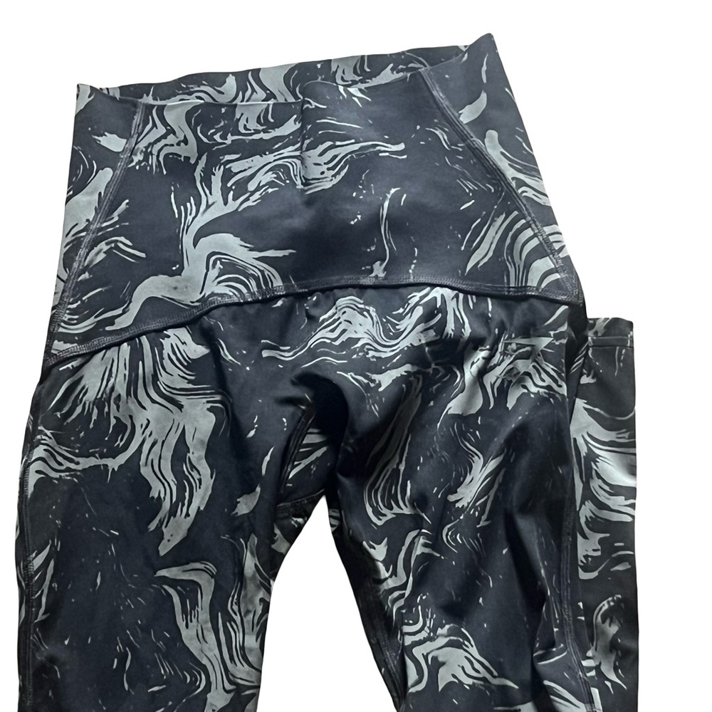 Gymshark marble black grey yoga pants leggings size XS